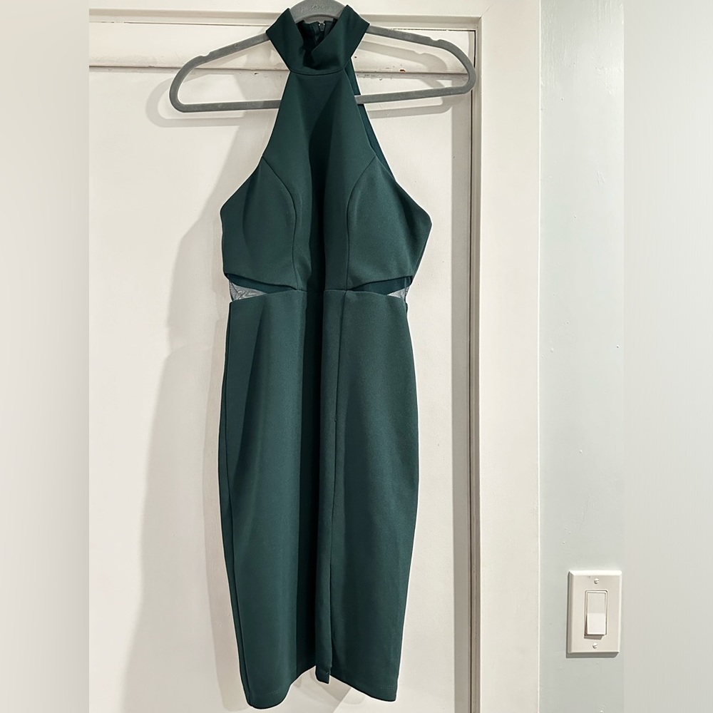 Green Halterneck Dress